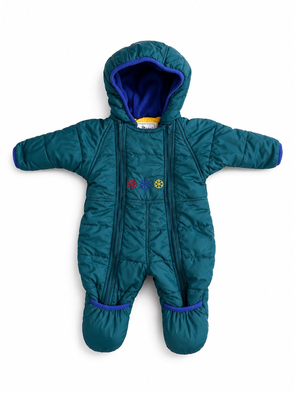 L.L. Bean Primaloft Insulated Baby Snowsuit Bunting Teal 6M